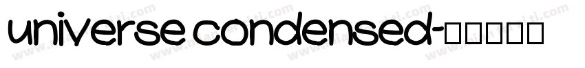 universe condensed字体转换